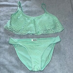 Mint Green Lace Bikini Set